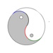 Grad 135 Yin und Yang