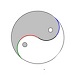Grad 225 Yin und Yang